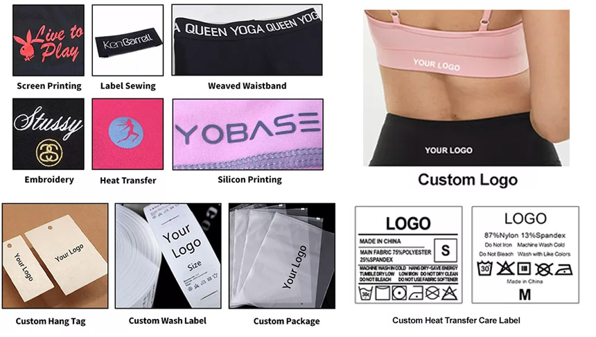 fitness clothing manufacturer customization label